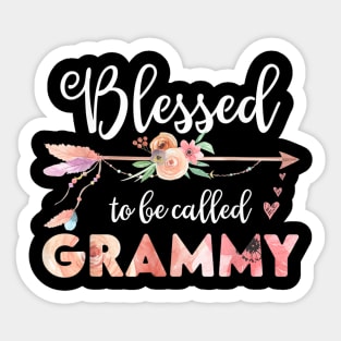 Women Blessed Grammy Floral Grandma Mothers Day Gift Sticker